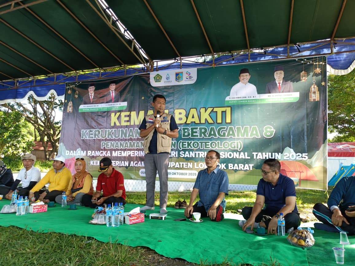 Kemah Bakti Kerukunan: Wujud Nyata Ekoteologi Kemenag Lombok Barat