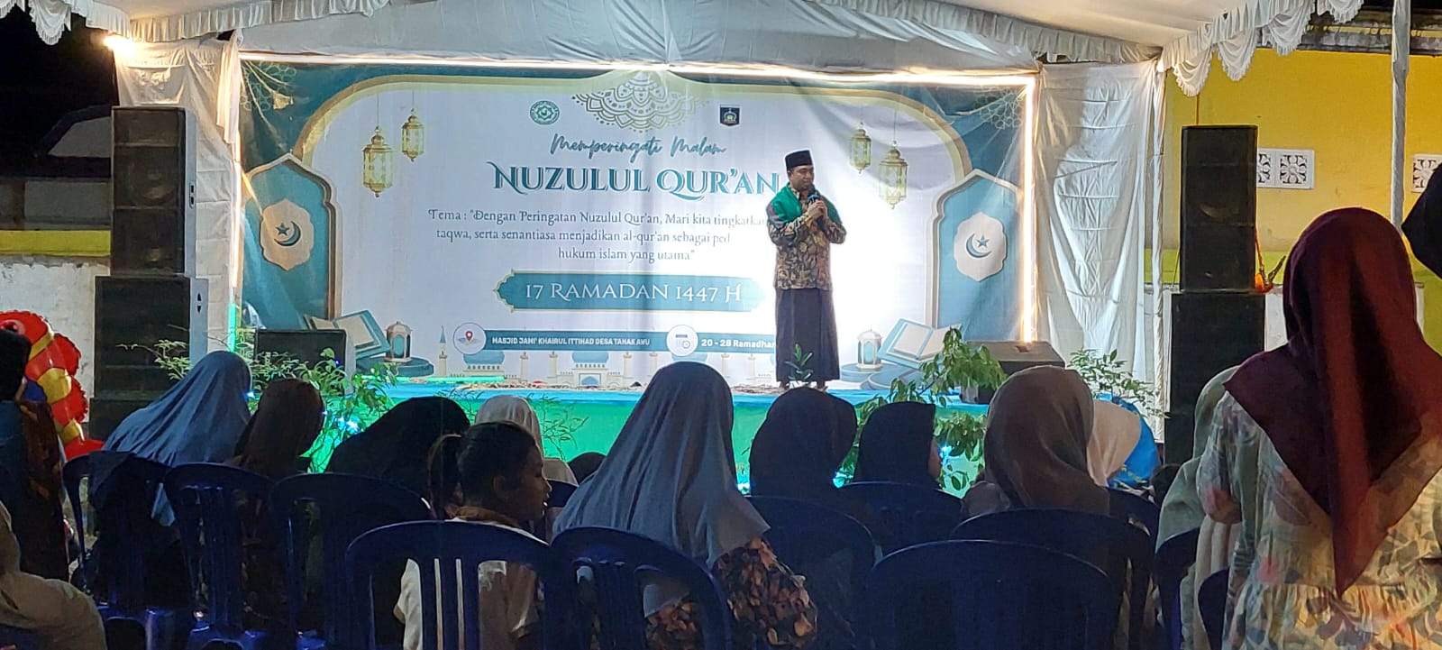 Peringatan Nuzulul Qur'an di Masjid Jami' Khairul Ittihadi Desa Tanak Awu
