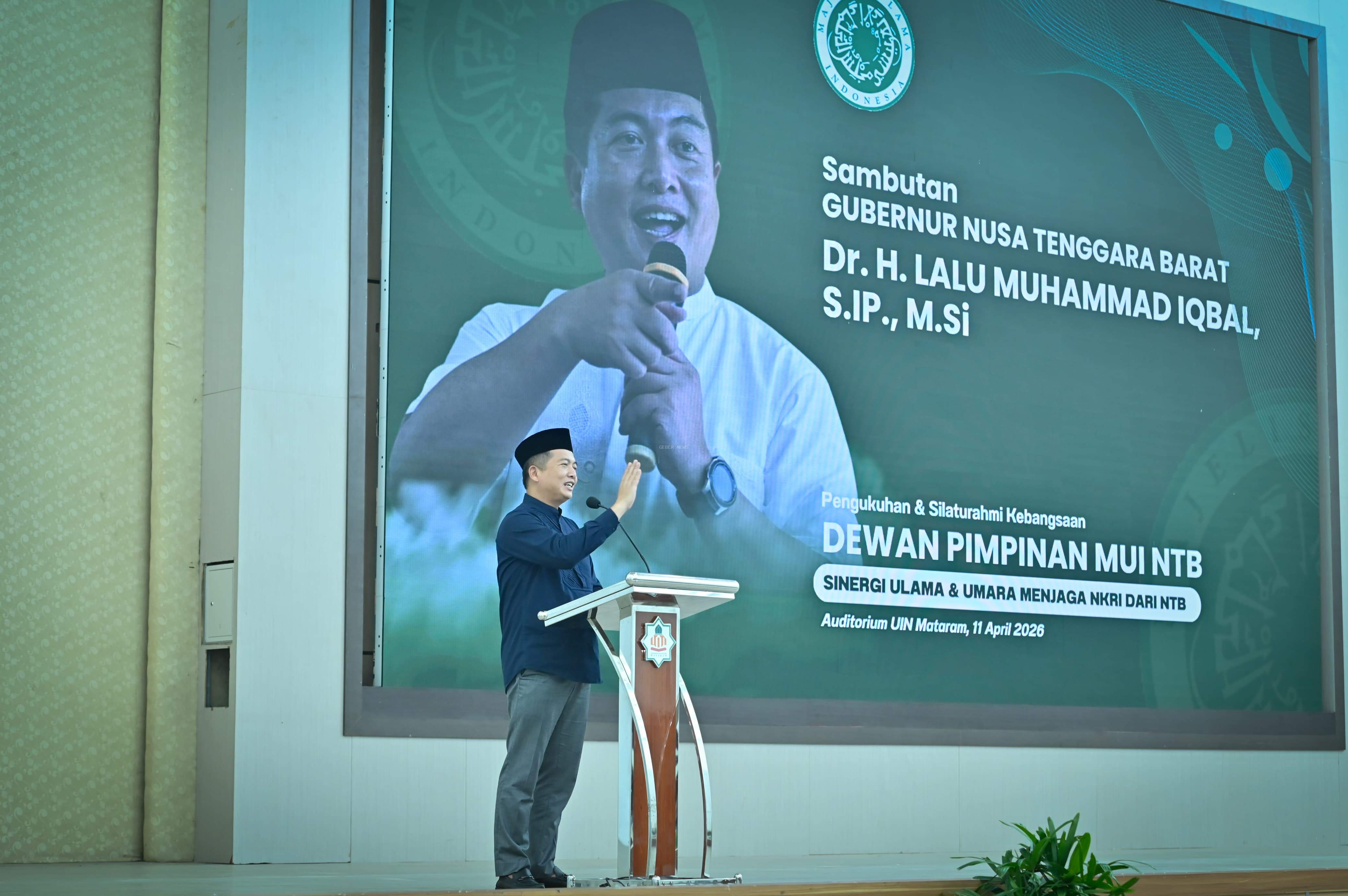 *Gubernur Iqbal Hadiri Pengukuhan MUI NTB dan Tekankan Sinergi Ulama dan Pemerintah*
