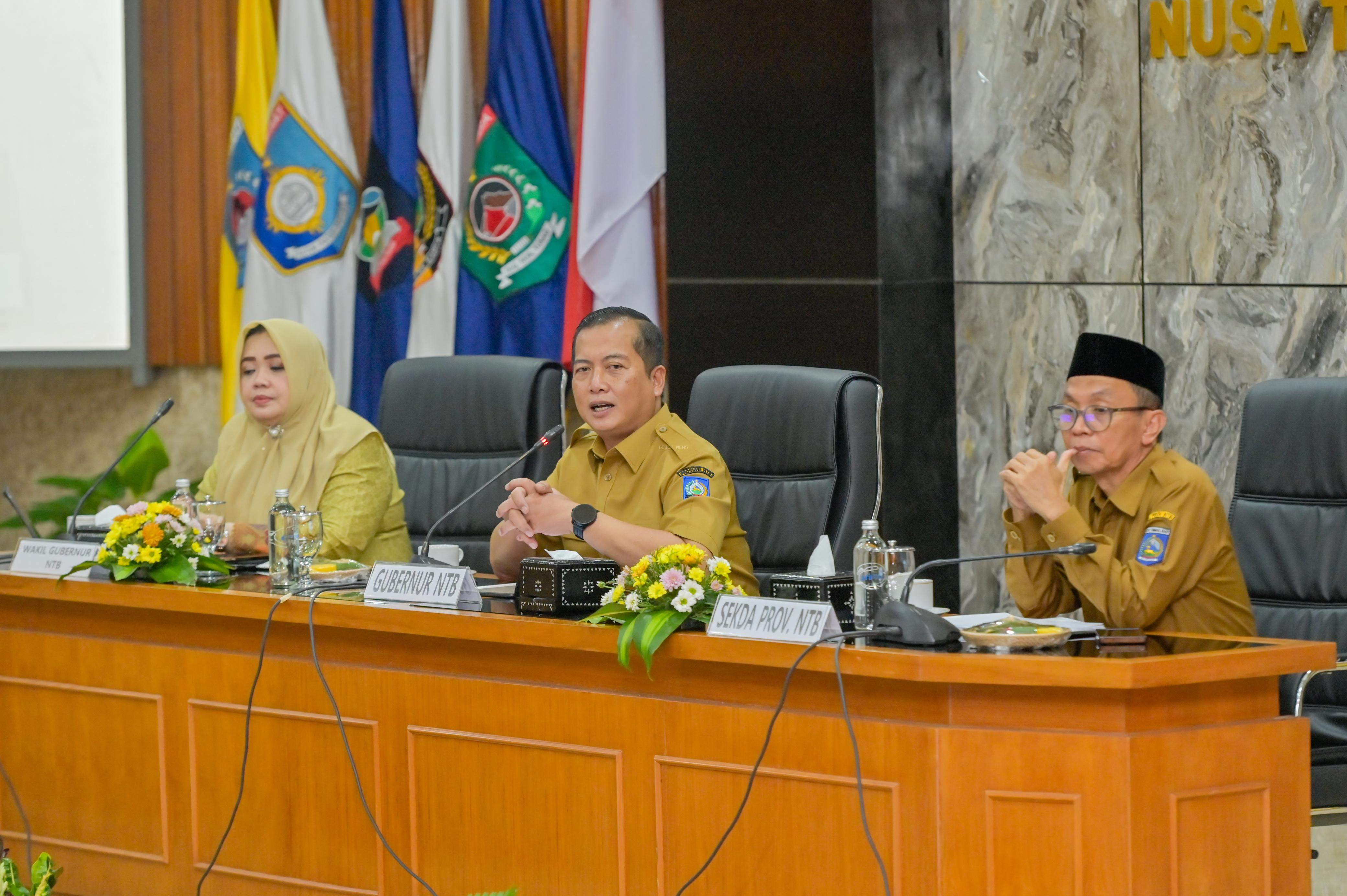 Rapat Pimpinan Lengkap Pemprov NTB, Gubernur Tekankan Integritas dan Kolaborasi