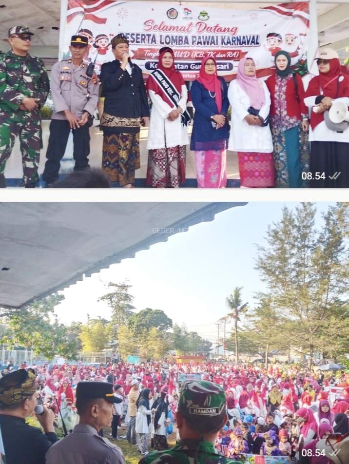 Meriahkan HUT RI Ke-81, Pemerintah Kecamatan Gunungsari Gelar Lomba Pawai Karnaval